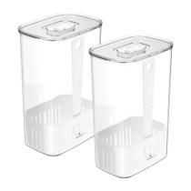 Kit 2 Organizadores de temperos 2,3L Linha Clear Fresh - OU