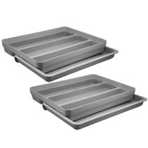 Kit 2 Organizadores Gaveta Divisor Extensível Porta Utensílios Talheres Armário Cozinha - Ou Kit 2 Organizadores Gaveta Divisor Extensível Porta Utensílios Talheres Armário Cozinha - Ou