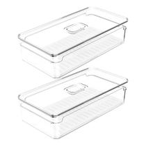 Kit 2 Organizadores Geladeira 2,8l Organizador Legumes Ou