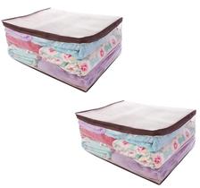 Kit 2 Organizadores Multiuso c/ Zíper Grande Porta Edredom