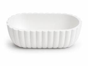 Kit 2 Organizadores Multiuso Oval Ondulado para Maquiagem e Decoração -