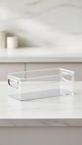 Kit 2 Organizadores Multiuso Transparente 23x11x8cm Kit 2 Organizadores Multiuso Transparente 23x11x8cm