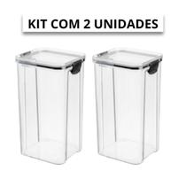 Kit 2 Organizadores Slim Herméticos com Trava 1,45L 1815
