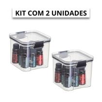 Kit 2 Organizadores Slim Herméticos com Trava 710ml 1805