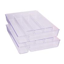 Kit 2 Organizadores Talheres Colher Facas Garfo Transparente
