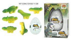 Kit 2 Ovo Dino Surpresa Cresce Na Água - Colecionável 11cm Kit 2 Ovo Dino Surpresa Cresce Na Água - Colecionável 11cm