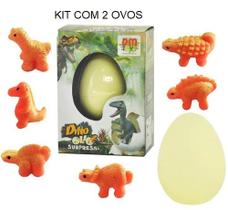 Kit 2 Ovo Dino Surpresa Cresce Na Água - Colecionável 6cm Kit 2 Ovo Dino Surpresa Cresce Na Água - Colecionável 6cm