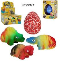 Kit 2 Ovo Dinossauro Surpresa Cresce Na Água - Colecionável