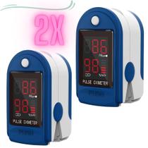 KIT 2 Oxímetro Digital Dedo Medidor Saturação Sangue
