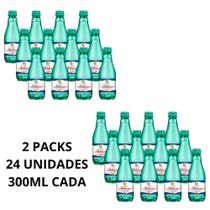 KIT 2 PACKS ÁGUA MINERAL NATURAL SEM GÁS SÃO LOURENÇO 12x300ML LEVE E PURA