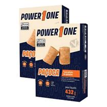 Kit 2 Paçoca Rolha 432 Gramas - Diet Zero Açúcar C/24 Und - Power One