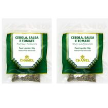 Kit 2 Pacote De Cebola Com Salsa E Tomate 30 Gramas - Chamel Kit 2 Pacote De Cebola Com Salsa E Tomate 30 Gramas - Chamel