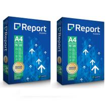 kit 2 pacote de Folha A4 Report Premium com 500 folhas