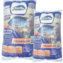 Kit 2 Pacote Isca Pesca Furadinha Seca Panetone Tilápia