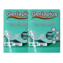 Kit 2 Pacotes Absorvente Geriátrico Unissex Geriaplus - 50 Un CADA - Total 100 Unidades
