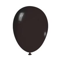 Kit 2 Pacotes Balão 7 Polegadas Preto 50un Total 100un