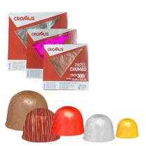 Kit 2 Pacotes c/ 300 Papel Chumbo P/ Bombom Trufa 10x9,8cm