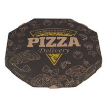 Kit 2 Pacotes Caixa Parda De Pizza Oitavada Top/Basic N35 - 50un