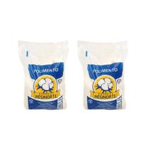 Kit 2 Pacotes de Estopa Branca Extra 400 g Resinorte