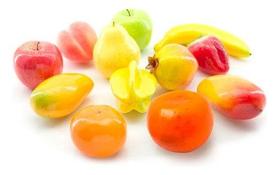 Kit 2 Pacotes de Frutas Artificiais Decoração Enfeite 24 Unidades