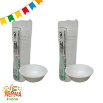Kit 2 Pacotes de Pote de Isopor 200ml MR200 Ultratherm com 50 unidades