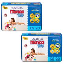 KIT 2 Pacotes Descartavel Fralda Turma da Mônica Jumbo RN/P/M/G/XG/XXG
