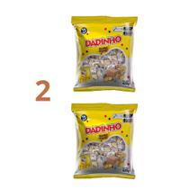 Kit 2 Pacotes - Doce de Amendoim Bala Dadinho Pacote 420 g Muito Cremoso Pré Treino