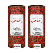 Kit 2 Pacotes Farofa Premium Santa Rita 500g Temperada com Pimenta com Sabor Marcante