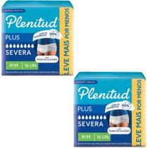 Kit 2 Pacotes Fralda Calça Geriátrica Adulto Pants Plenitud Plus - Tam P-M - Total 32 Unidades Kit 2 Pacotes Fralda Calça Geriátrica Adulto Pants Plenitud Plus - Tam P-M - Total 32 Unidades