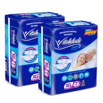 Kit 2 Pacotes Fralda Descartável Geriátrica Prevent Care XG Atacado Revenda