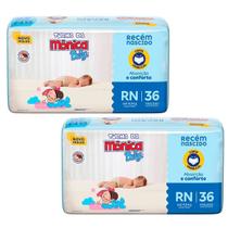 Kit 2 Pacotes Fralda Descartável Turma da Mônica Baby Jumbo Kit 2 Pacotes Fralda Descartável Turma da Mônica Baby Jumbo