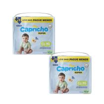 Kit 2 Pacotes Fralda Infantil Capricho Baby Híper