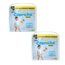 Kit 2 Pacotes Fralda Infantil Capricho Híper