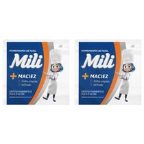 Kit 2 PACOTES Guardanapo de Papel Mili 50 Unidades 21 x 22 cm Folha Simples Gofrado + Maciez Kit 100 Guardanapos Mesa