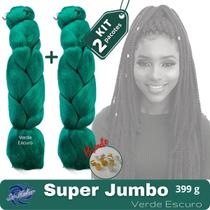 KIT 2 Pacotes Jumbo Ser Mulher 399g Cor Verde Escuro