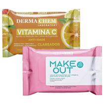 Kit 2 Pacotes Lenço Demaquilante Vita C E MakeOut Dermachem