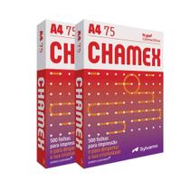 Kit 2 Pacotes Papel Sulfite A4 Chamex 75g Com 500 Folhas Kit 2 Pacotes Papel Sulfite A4 Chamex 75g Com 500 Folhas