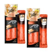 Kit 2 pacotes Petisco Cremoso Sheba Atum c/ 2 unidades para gato