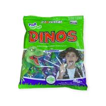 Kit 2 pacotes Pirulito Tattoo Dinos tatuagem língua 400g