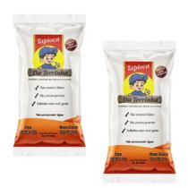 Kit 2 pacotes tapioca da terrinha pacote 1kg praticidade para receitas tradicionais