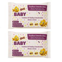 Kit 2 Pacotes Toalhinhas Umedecidas Para Bebe C/50UN CADA 20cm 13cm - Gut Gut Baby Kit 2 Pacotes Toalhinhas Umedecidas Para Bebe C/50UN CADA 20cm 13cm - Gut Gut Baby
