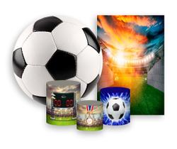 Kit 2 Painéis De Festa + Trio De Capas Cilindro - Bola De Futebol Realista 005