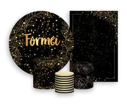 Kit 2 Painéis De Festa + Trio De Capas Cilindro - Efeito Brilhos Formatura Formei 008 Kit 2 Painéis De Festa + Trio De Capas Cilindro - Efeito Brilhos Formatura Formei 008