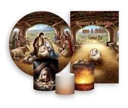Kit 2 Painéis De Festa + Trio De Capas Cilindro - Natal Cristão Nascimento de Cristo 013 Kit 2 Painéis De Festa + Trio De Capas Cilindro - Natal Cristão Nascimento de Cristo 013