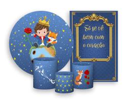Kit 2 Painéis De Festa + Trio De Capas Cilindro - Pequeno Príncipe Cute 006