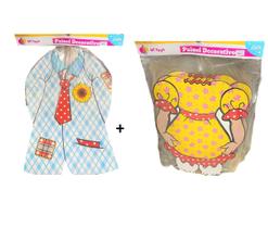 Kit 2 Painéis Decorativo Festa Junina Vestido E Paletó