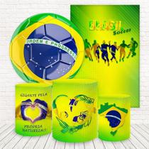 Kit 2 Painéis E Capas 3D Sublimado Futebol E Times Fkpc-1630