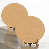 Kit 2 Painel De Festas 50x50cm em MDF Com Suporte Ideal Para Decoração de Mesa