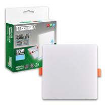 Kit 2 Painel De Led 32w Frameless Sobrepor Ou Embutir Borda Infinita Quadrado 2 em 1 Taschibra