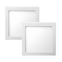 Kit 2 Painel de Led Quadrado Sobrepor 12W Bivolt Taschibra